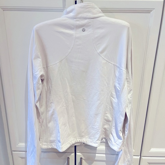 White Lululemon athletic/athleisure front zip jacket - Picture 2 of 2